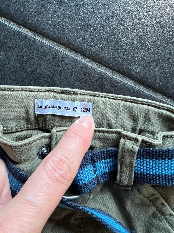 Pantalon treillis militaire Lulu Castagnette 12 mois - photo numéro 3