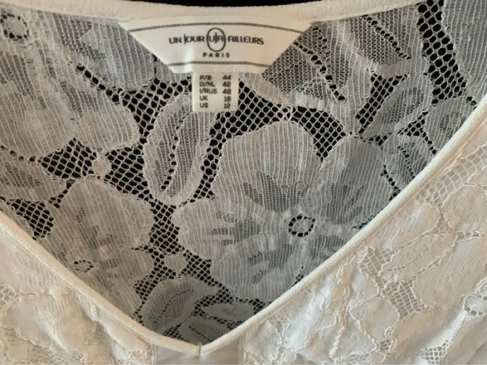 Robe blanche/crème - photo numéro 2