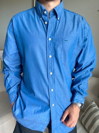 Chemise Tommy Hilfiger - bleu - manches longues - taille L 👔