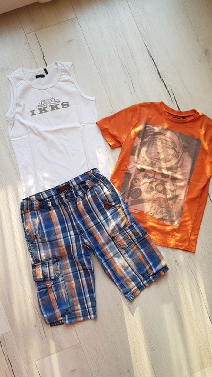 Ensemble 3 pièces estival garçon 8ans catimini ikks