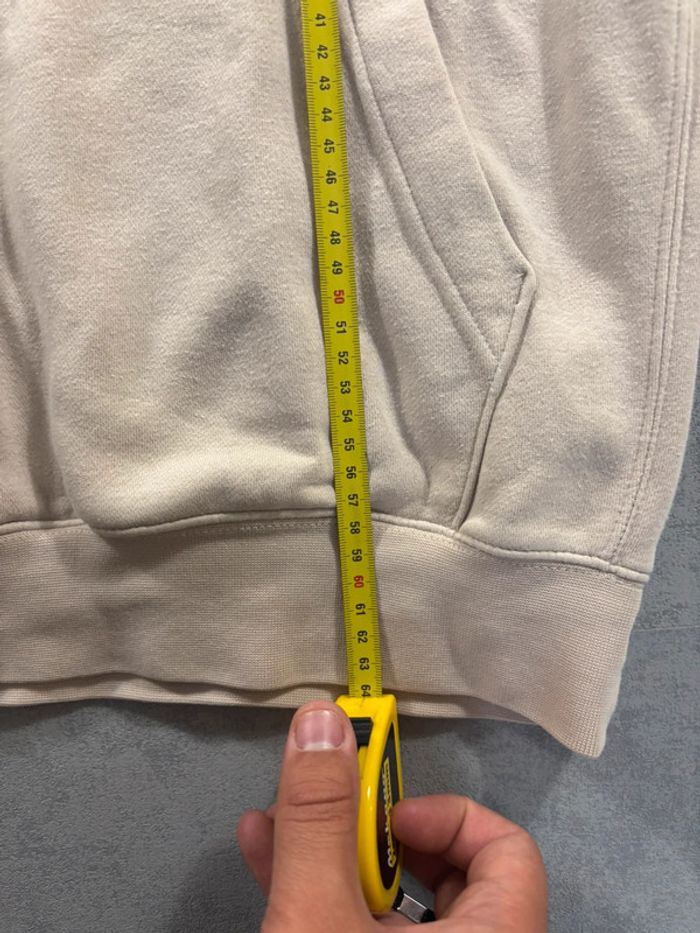 Pull à capuche Nike Beige logo brodé Taille S - photo numéro 10
