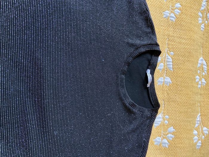 Robe gris avec file argenté Zara , longueur de la robe 115 cm, col rond, taille M neuf - photo numéro 8