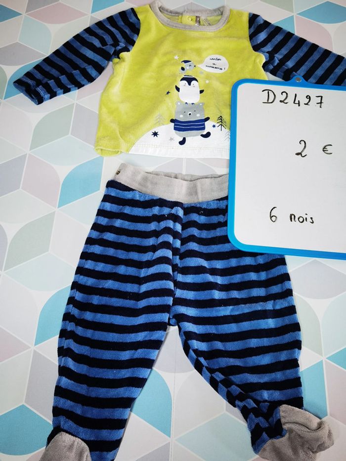 D2427 - pyjama garçon 6 mois - photo numéro 3