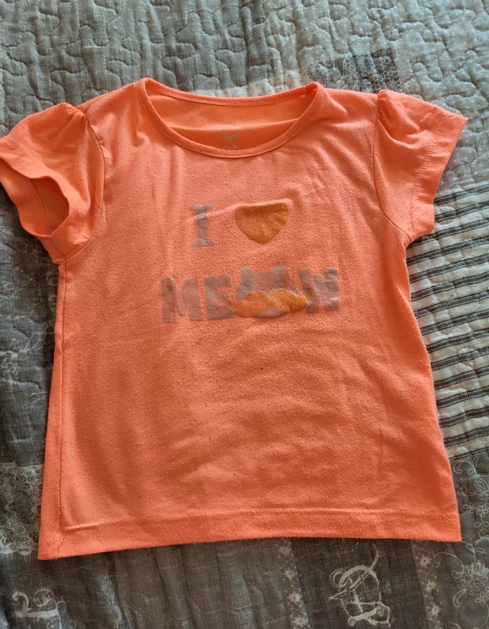Tee shirt orange 4 ans