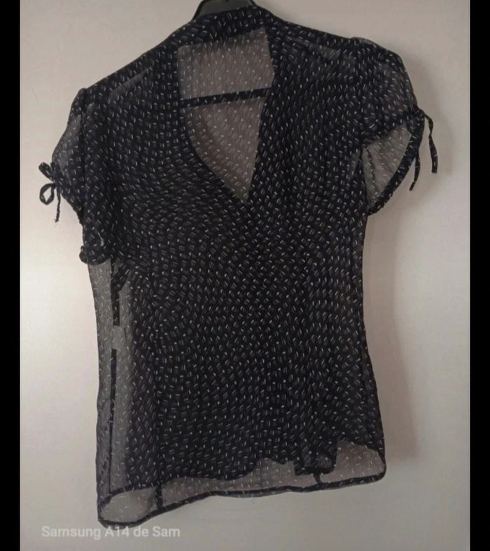 Chemise violette transparente etam taille 38 - photo numéro 2