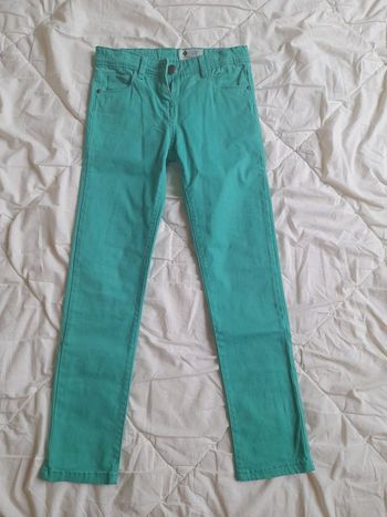 Pantalon toile 9/10ans slim  tex