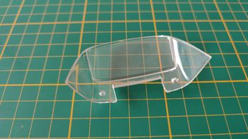 Vitre arrière pièce détachée miniature Burago Mercedes 300 SL 1954 1/18 1/18e #D85