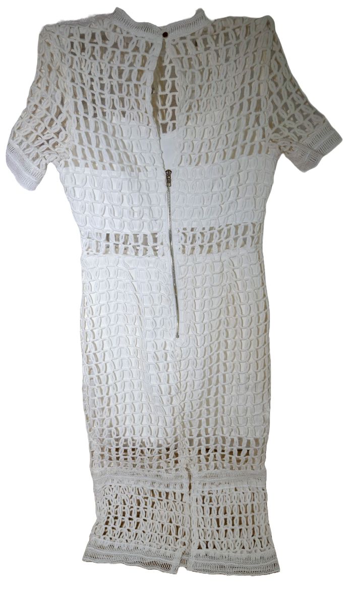 Vera & Lucy - Quiney - Robe Mi-Longue au Crochet - Ecru/Blanc - Femme Taille S - Neuve - photo numéro 2