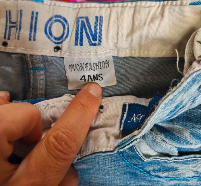 Lot de 4 short en jean - photo numéro 3