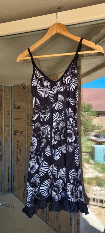 Robe été noire et blanche