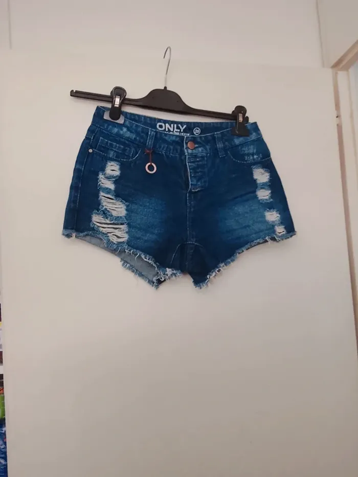 Short en jean femme