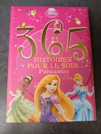 Livre 365 histoires pour le soir princesses Disney