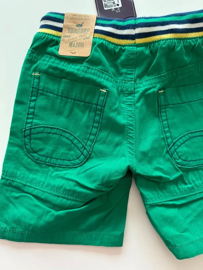 Short vert - 2 ans (92cm) - Sergent Major - neuf avec étiquette - photo numéro 5