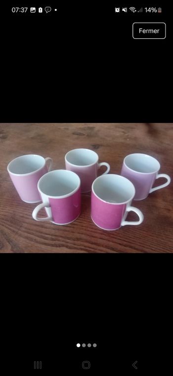 Lot de tasses à cafe 