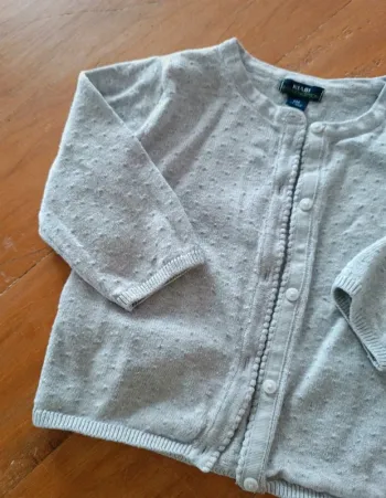 Gilet Kiabi gris clair