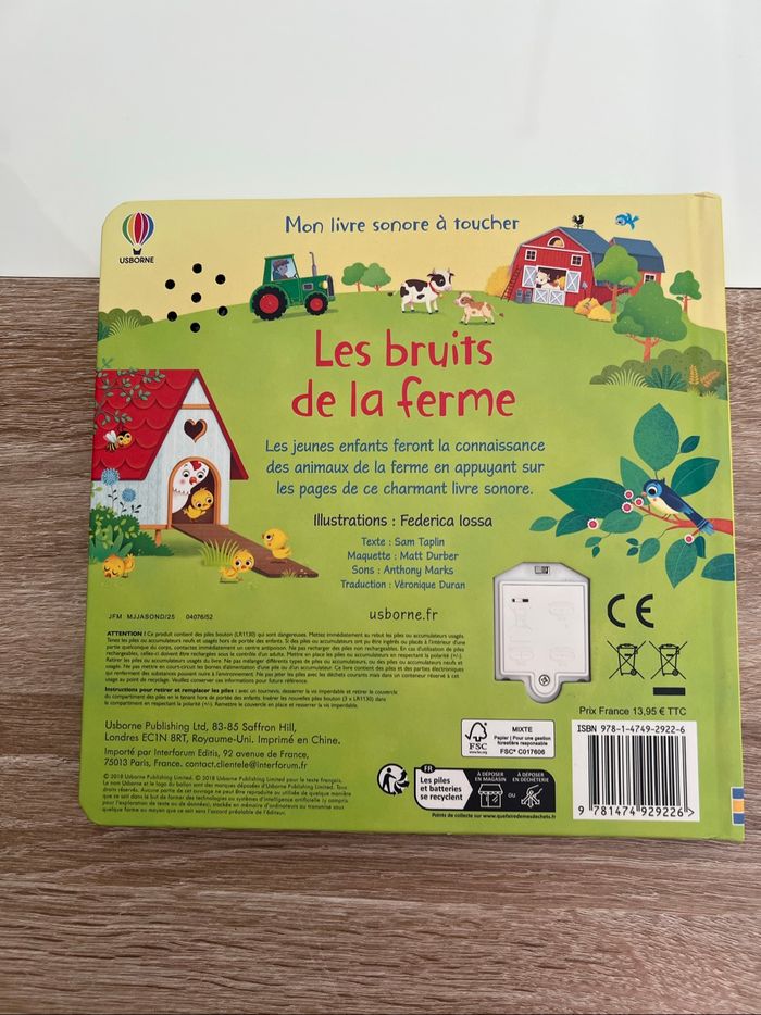 Livre Les bruits de la ferme - photo numéro 4