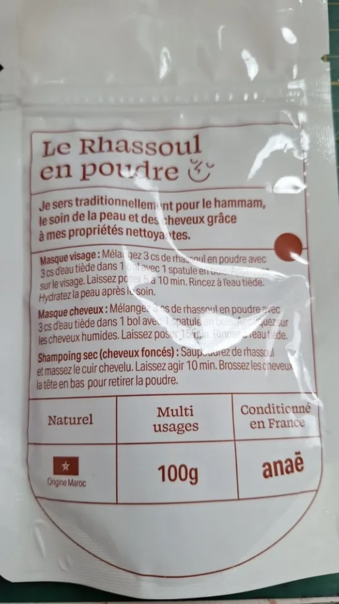 Soin Rhassoul en poudre neuf