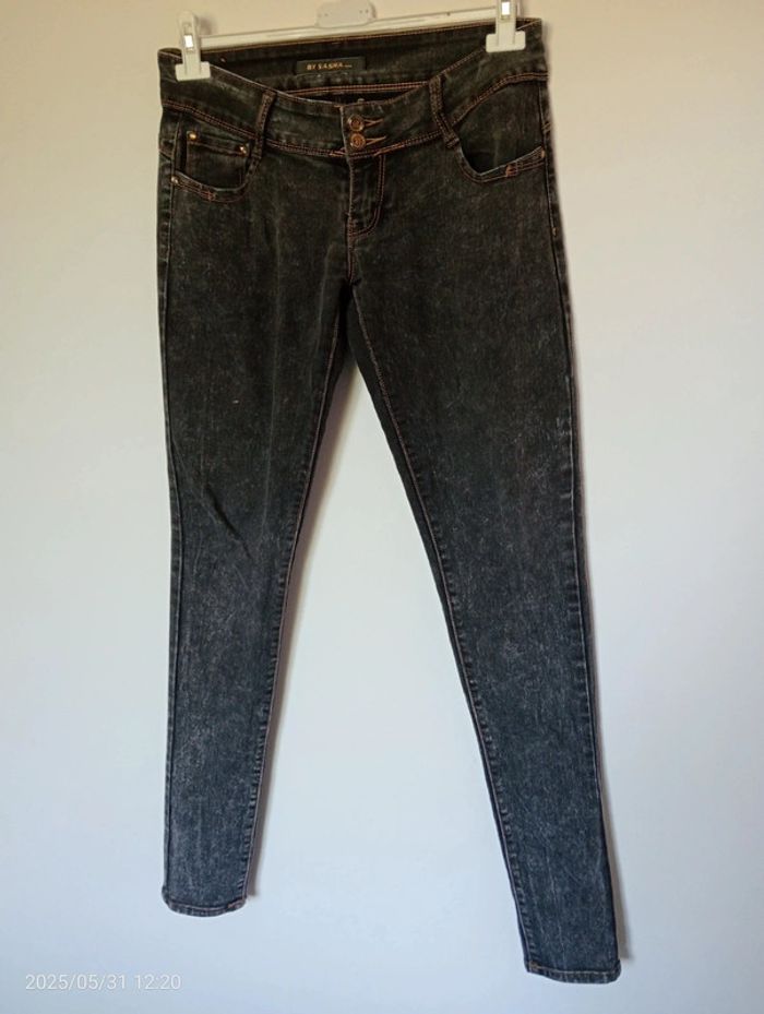 Jean gris femme