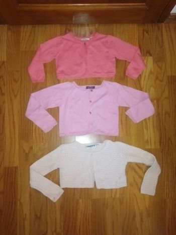 Lot gilets boléro coton 3 ans Okaïdi, Creeks etc