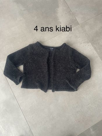 Gilet noir 4 ans kiabi