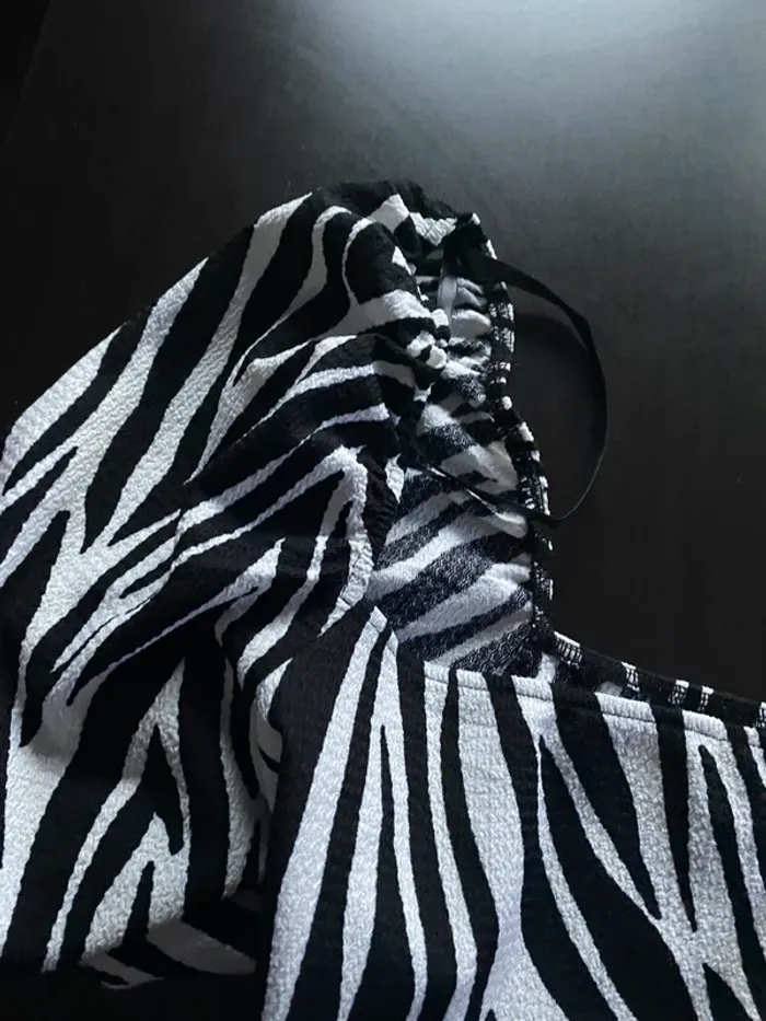 Robe zèbre neuve Primark T42 - photo numéro 4