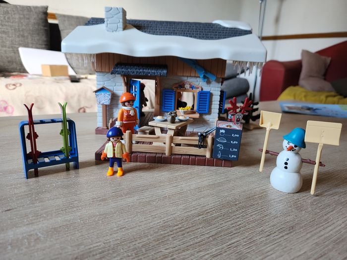 Playmobil 9280 Chalet de ski + boîte & notice – Très bon état
