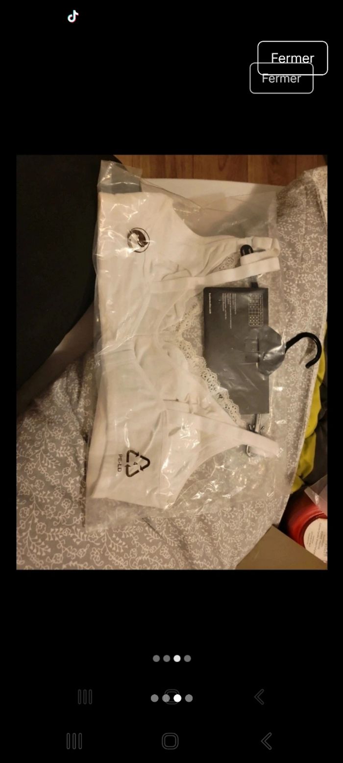 Soutien gorge de  grosssese et d'allaitement avec clips - photo numéro 3