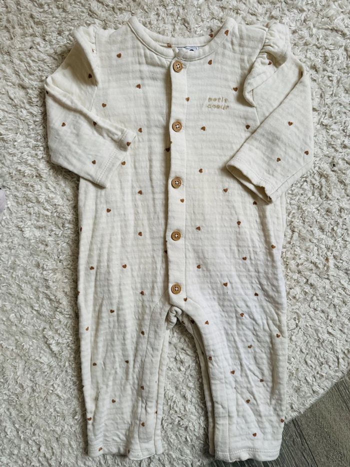 Combinaison coeurs TAO 12 mois