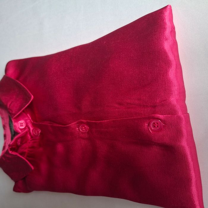 Chemise femme fuchsia effet satiné à manches longues - Taille 36 - Primark - photo numéro 9