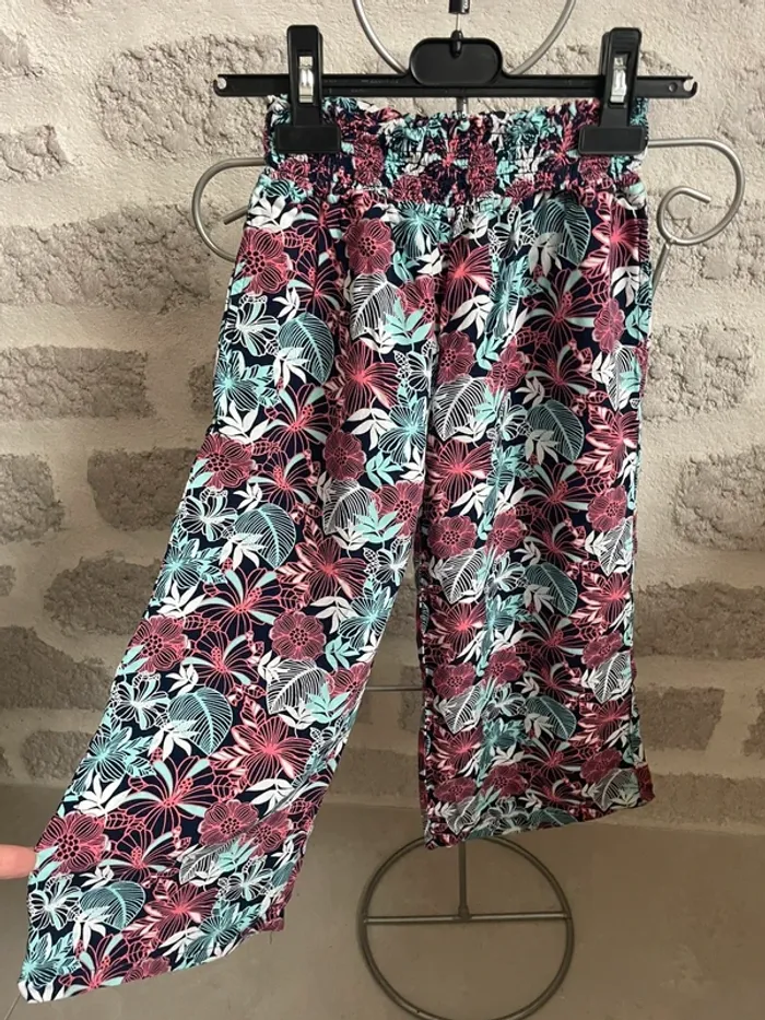 Pantalon large fluide fille printemps été la halle 5 ans - photo numéro 2
