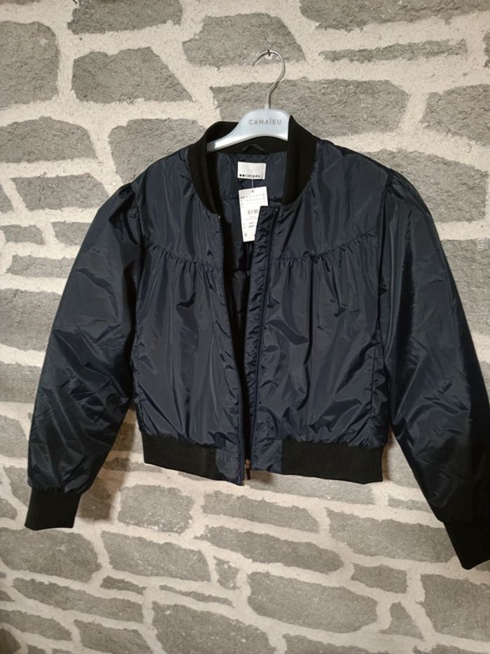 Blouson style aviateur neuf camaïeu veste courte - photo numéro 2