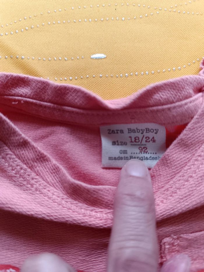 Short et tee-shirt manches courtes Zara 18-24 mois 92 cm - photo numéro 3