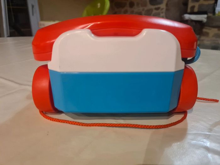 Téléphone animé à tirer Fisher Price vintage - photo numéro 4