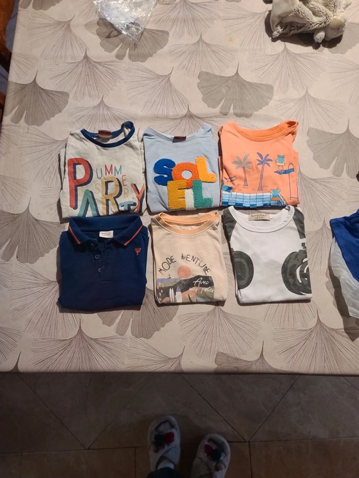 Lot 6 t shirt manche courtes