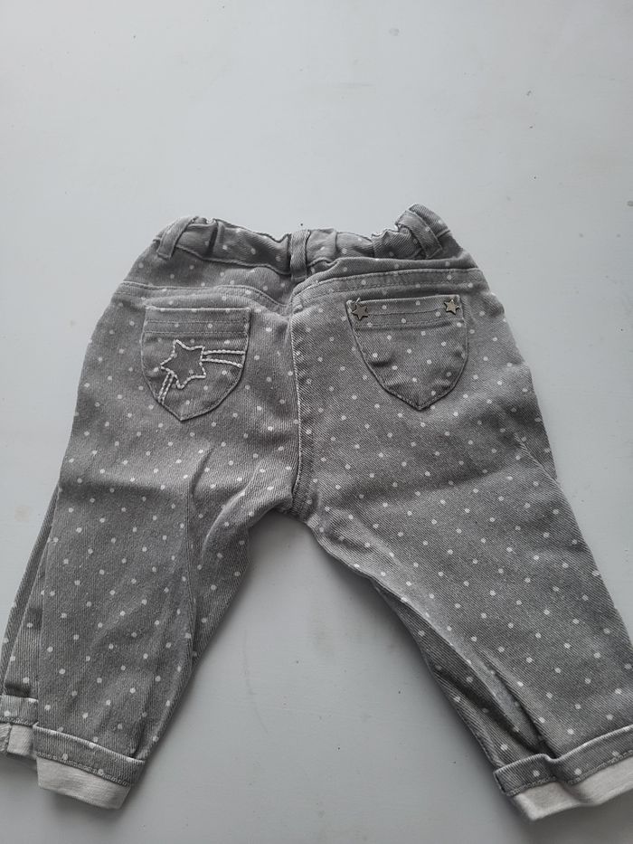 Jeans gris vertbaudet 6 mois - photo numéro 3