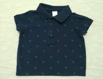 C&A polo maille piqué palmiers 6 mois