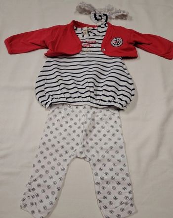 Ensemble 4 pièces fille 3 mois