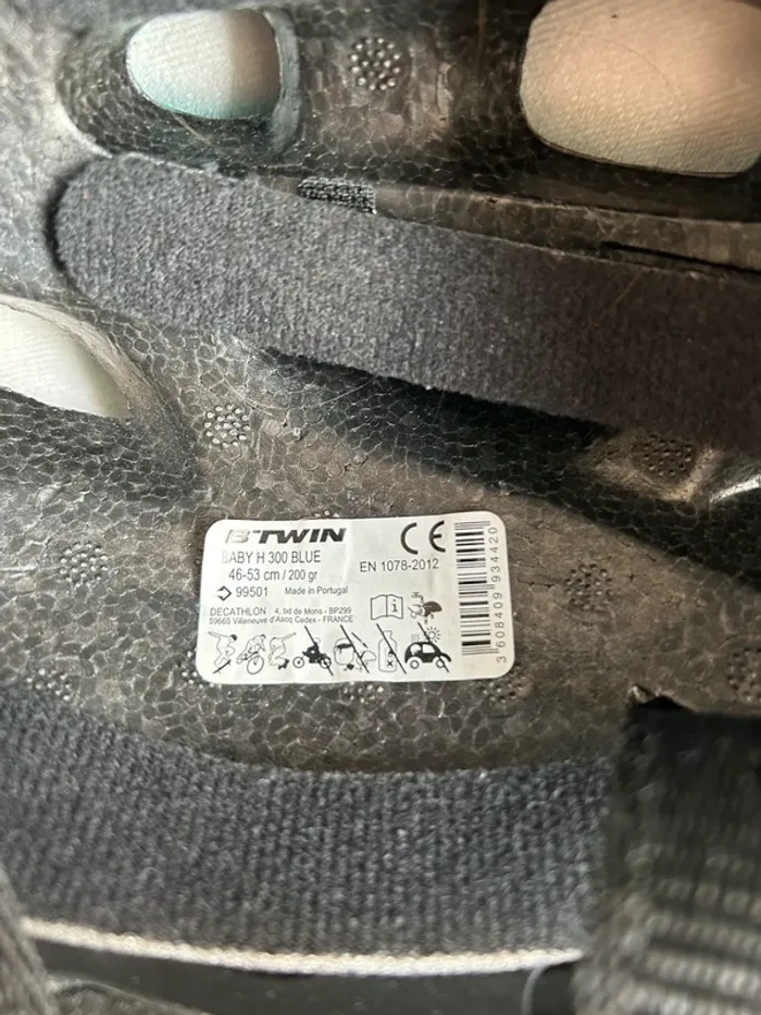 Casque de vélo btwin arche de Noé 46 cm à 53 cm - photo numéro 2