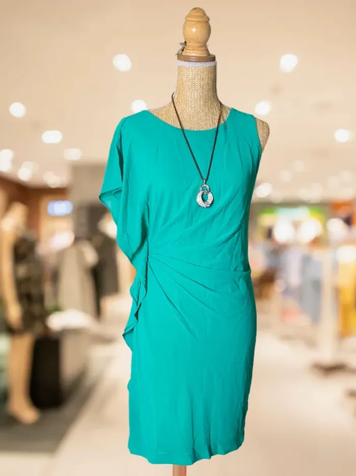 Naf Naf - Robe droite Vert Tige