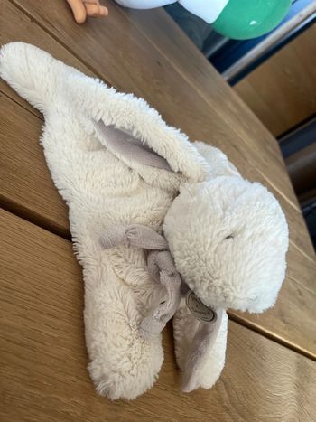 Doudou lapin bonbon gm taupe