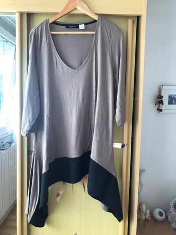 Tunique asymétrique marron