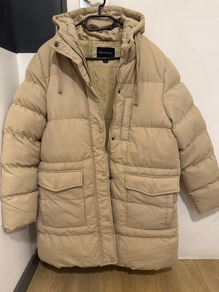 Manteau long matelassé à capuche Brave Soul