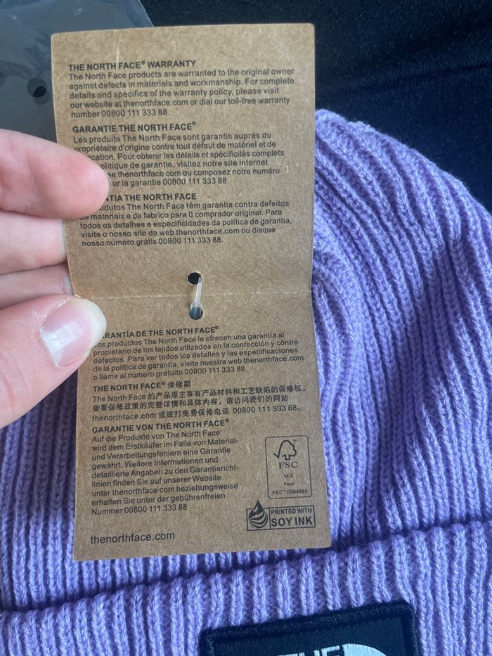 bonnet the north face lila - photo numéro 3