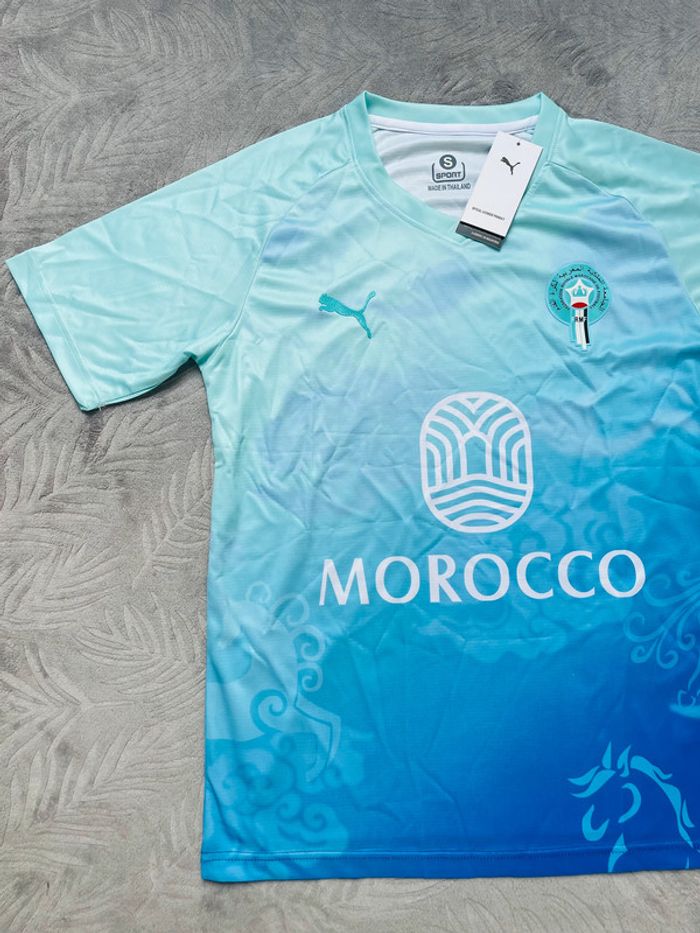 Maillot concept foot Maroc bleu taille S - photo numéro 2