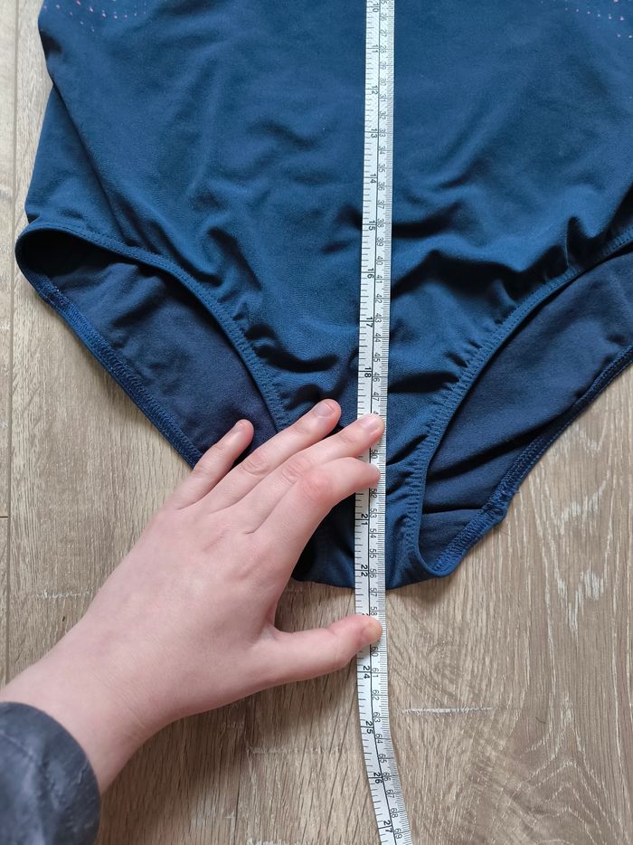 Maillot de bain femme 1 pièce natation piscine bleu et rose taille 38 40 - photo numéro 7