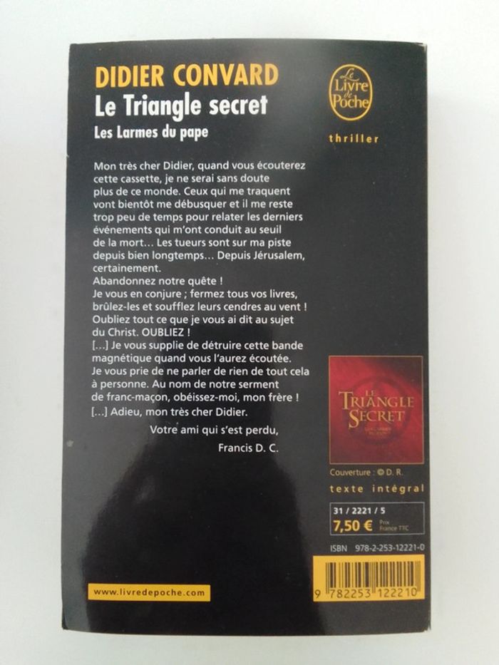 Didier Convard 🪅 Le triangle secret - photo numéro 2