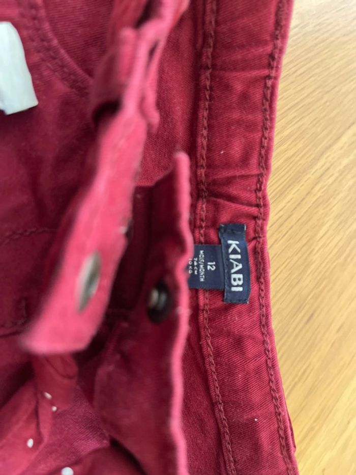 Lot de deux pantalons fille neufs Kiabi taille 12 mois - photo numéro 3
