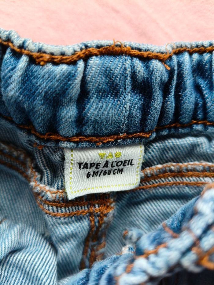 Pantalon Jean garçon TAO bleu 68 cm - photo numéro 5