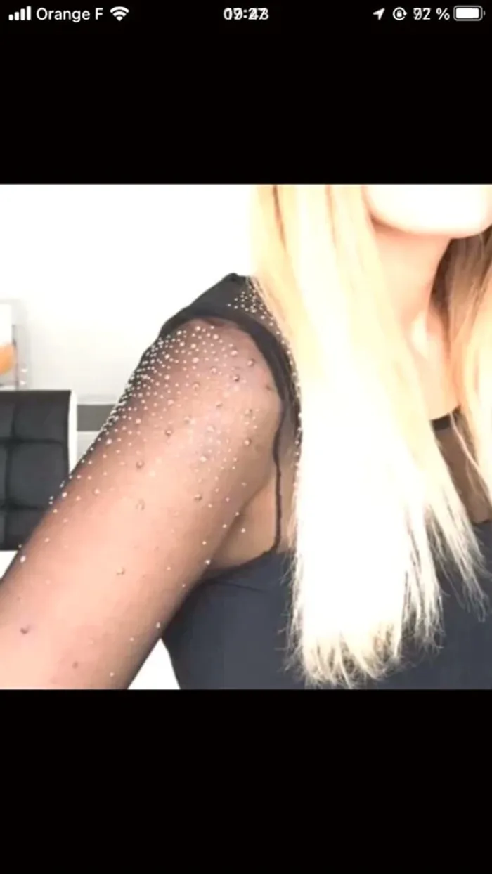 Body noir transparence paillettes - photo numéro 6