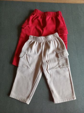 Lot de 2 pantalons molletonnés 18 mois